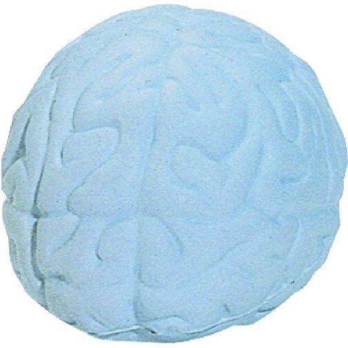 Gehirn , grau, Polyurethanschaum, 7,50cm x 4,50cm x 6,00cm (Länge x Höhe x Breite), Bild 1