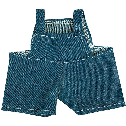 Jeans-Latzhose , dunkelblau, Polyester, 13,50cm x 1,00cm x 12,00cm (Länge x Höhe x Breite), Bild 1