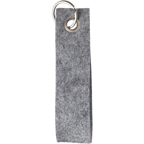 Porte-clés en feutre de polyester avec boucle Rectangle, Image 1