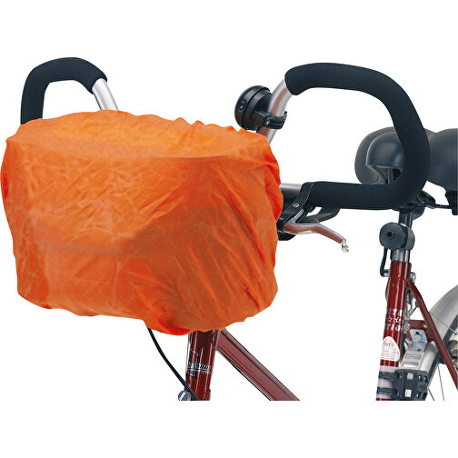 Fahrradlenker-Kühltasche BIKE , grau, schwarz, 600D Polyester, 30,00cm x 18,00cm x 15,00cm (Länge x Höhe x Breite), Bild 2