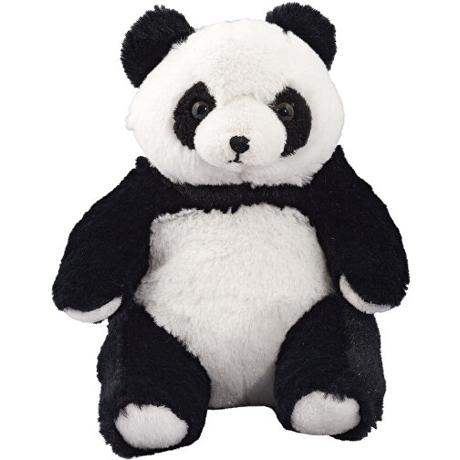 Panda Steffen , schwarz/weiß, Polyester, Polyesterfasern, 11,50cm x 14,50cm x 12,00cm (Länge x Höhe x Breite), Bild 1