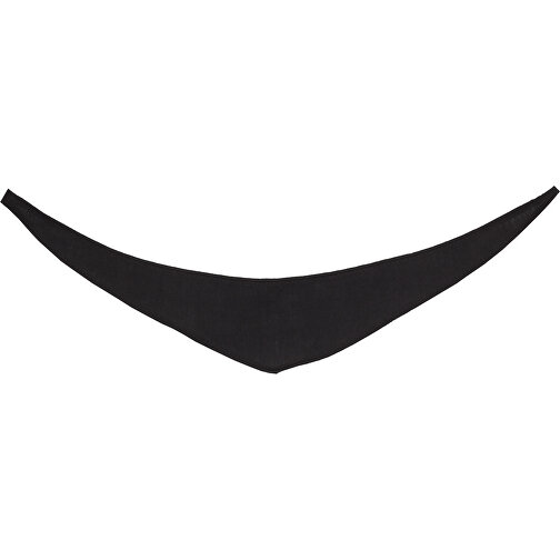 Dreiecktuch , schwarz, 100% Polyester, 36,50cm x 0,20cm x 6,50cm (Länge x Höhe x Breite), Bild 1