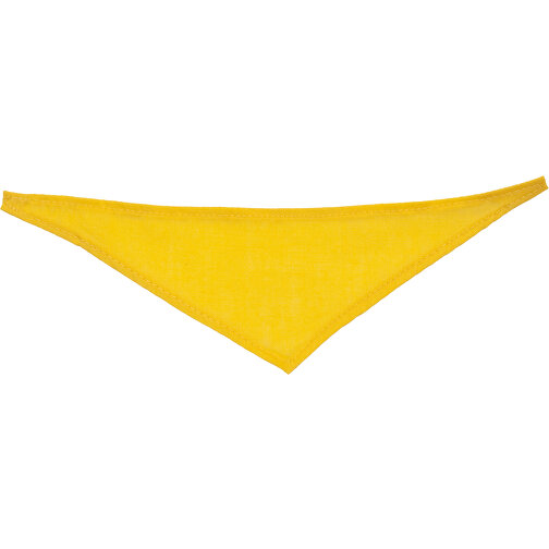Dreiecktuch , gelb, 100% Polyester, 21,50cm x 0,20cm x 6,50cm (Länge x Höhe x Breite), Bild 1
