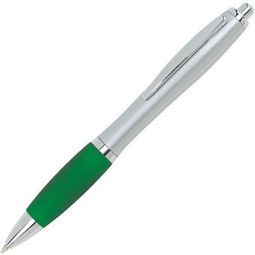 Kugelschreiber SWAY , grün, silber, Kunststoff / Stahl, 14,00cm (Länge), Bild 2