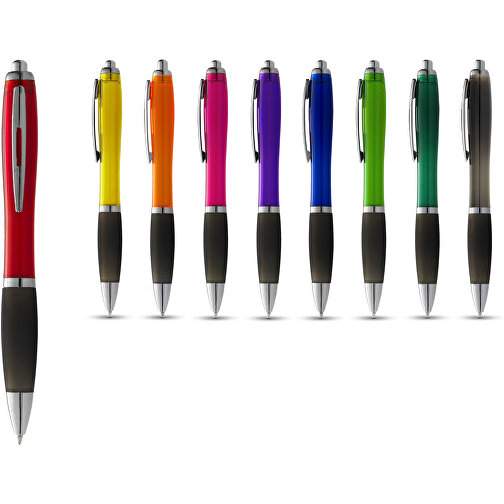 Penna a sfera Nash con fusto colorato e impugnatura nera, Immagine 8