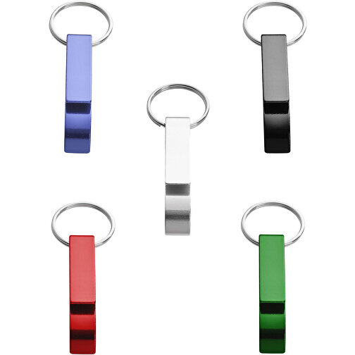 Tao Schlüsselanhänger Mit Flaschen- Und Dosenöffner , schwarz, Aluminium, 1,00cm x 5,50cm x 1,50cm (Länge x Höhe x Breite), Bild 3