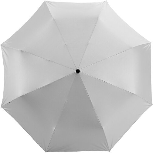 Alex 21,5' Vollautomatik Kompaktregenschirm , silber / schwarz, Polyester, 28,00cm (Höhe), Bild 3