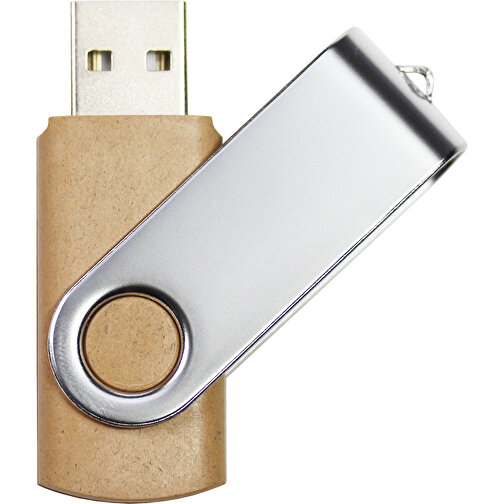 USB Stick SWING 4GB , Promo Effects MB , natur MB , 4 GB , Kunststoff/ Aluminium MB , 3 - 10 MB/s MB , 5,70cm x 1,00cm x 1,90cm (Länge x Höhe x Breite), Bild 1