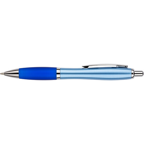 Kugelschreiber Santiago , Promo Effects, blau metallic, Kunststoff, 14,00cm (Länge), Bild 4