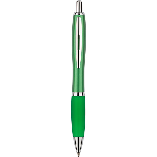 Kugelschreiber Santiago , Promo Effects, grün metallic, Kunststoff, 14,00cm (Länge), Bild 3