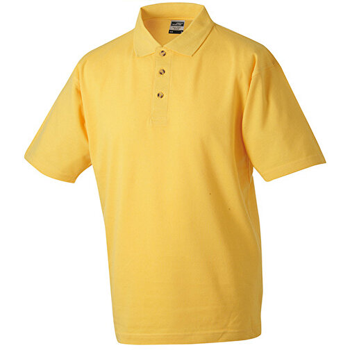 Polo-Piqué Medium , James Nicholson, gold-gelb, 100% Baumwolle, ringgesponnen, XL, , Bild 1