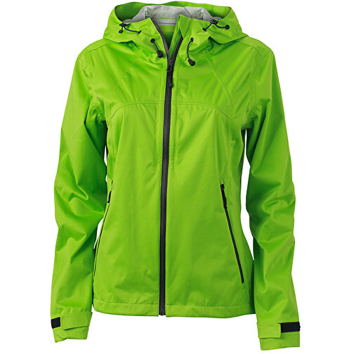 Ladies’ Outdoor Jacket , James Nicholson, spring-grün/iron-grau, 100% Polyester, XL, , Bild 1