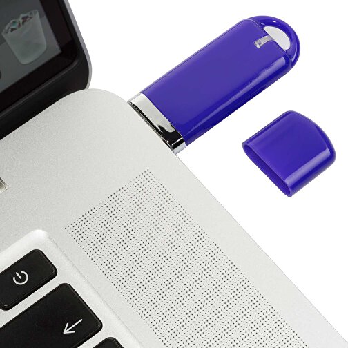 USB-Stick Focus Glänzend 3.0 32GB , Promo Effects MB , blau MB , 32 GB , Kunststoff MB , 10 - 45 MB/s MB , , Bild 4