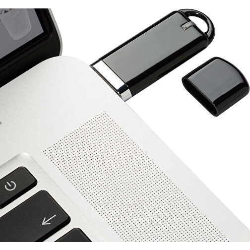USB-Stick Focus Glänzend 2.0 8GB , Promo Effects MB , schwarz MB , 8 GB , Kunststoff MB , 3 - 10 MB/s MB , , Bild 4