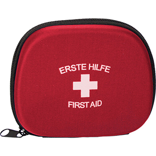First Aid Kit gris rojo - Botiquín de primeros auxilios, 12 piezas, artículos de marca alemana, Imagen 2