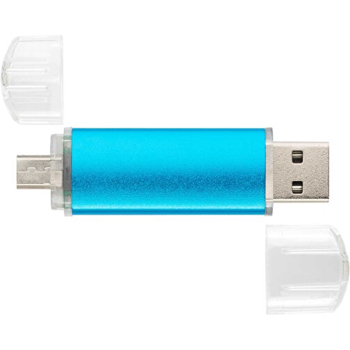 USB-Stick ALU SMART 2.0 8GB , Promo Effects MB , blau MB , 8 GB , Aluminium MB , 3 - 10 MB/s MB , 3,80cm x 1,75cm (Länge x Breite), Bild 3