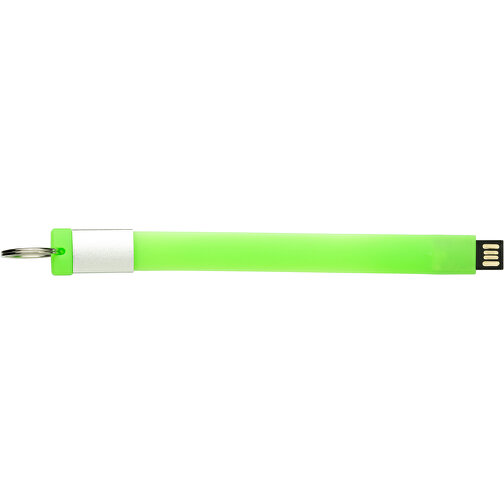 USB-Stick Schlaufe 2.0 32GB , Promo Effects MB , grün MB , 32 GB , Kunststoff MB , 3 - 10 MB/s MB , 12,10cm x 1,65cm (Länge x Breite), Bild 2