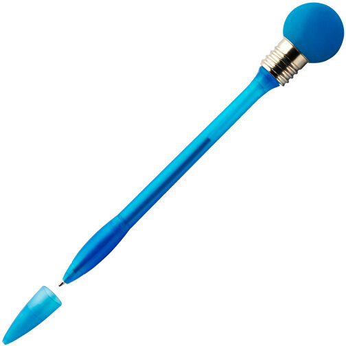 Kugelschreiber Aus Kunststoff Emma , hellblau, Plastik, Metall, AS, XL, 18,70cm (Höhe), Bild 2