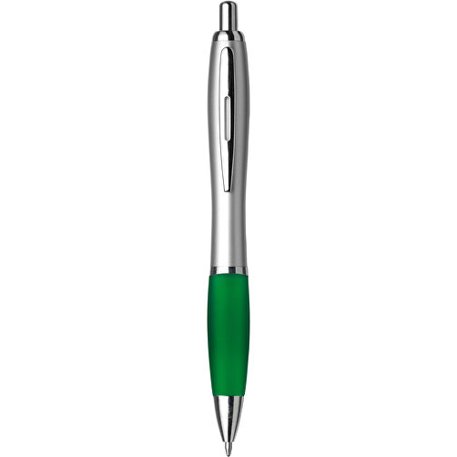 Kugelschreiber Aus Kunststoff Cardiff , grün, ABS, Plastik, AS, Stahl, 14,00cm (Höhe), Bild 1