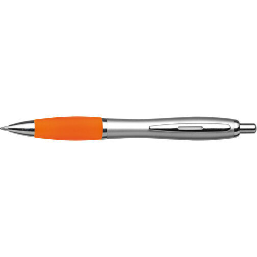 Kugelschreiber Aus Kunststoff Cardiff , orange, ABS, Plastik, AS, Stahl, 14,00cm (Höhe), Bild 3