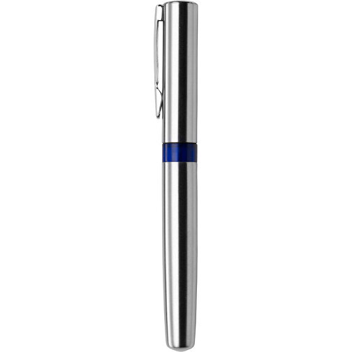 Kugelschreiber Aus Metall Rex , blau, Plastik, Eisen, Edelstahl 202, , Bild 1
