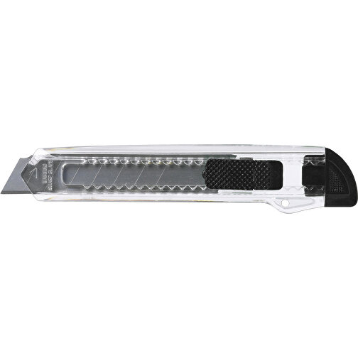 Cutter-Messer Aus Kunststoff Khia , schwarz, Metall, PS, 15,00cm x 1,40cm x 2,50cm (Länge x Höhe x Breite), Bild 1