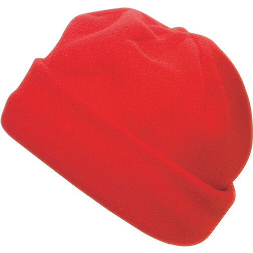 Beanie Elliana , rot, Fleece 200 GSM, 22,50cm x 21,00cm x 22,00cm (Länge x Höhe x Breite), Bild 1