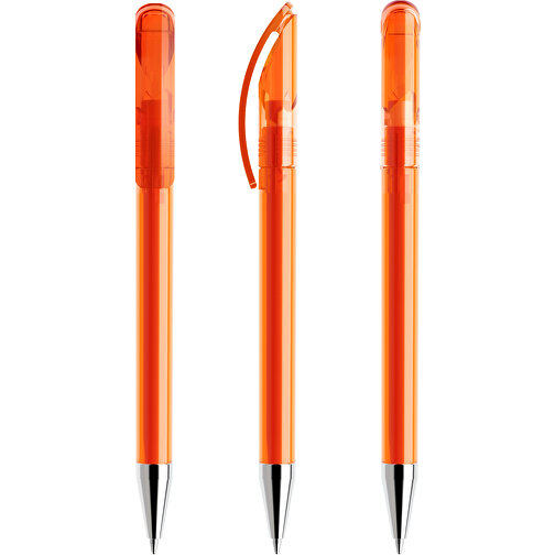 Prodir DS3 TTC Twist Kugelschreiber , Prodir, orange, Kunststoff/Metall, 13,80cm x 1,50cm (Länge x Breite), Bild 6