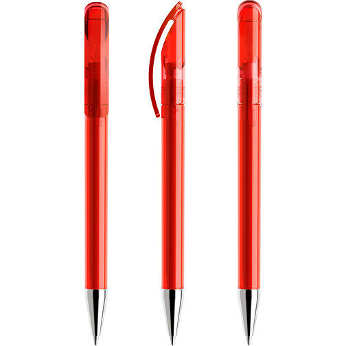 Prodir DS3 TTC Twist Kugelschreiber , Prodir, rot, Kunststoff/Metall, 13,80cm x 1,50cm (Länge x Breite), Bild 6