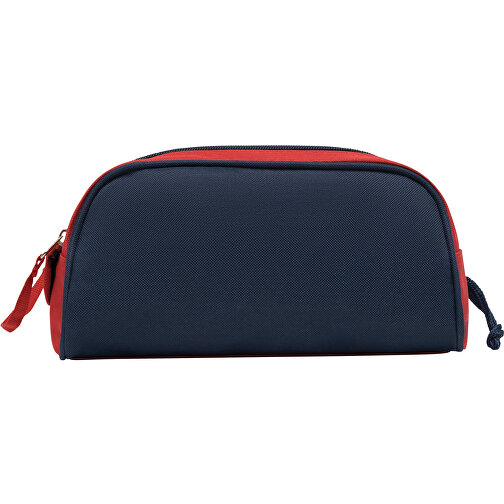 Kulturtasche MARINA WASH , blau, rot, weiß, 600D Polyester, 27,00cm x 14,50cm x 16,00cm (Länge x Höhe x Breite), Bild 4