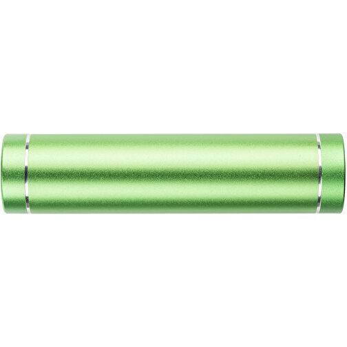 Power Bank Natascha Mit Verpackung , Promo Effects, grün, Aluminium, 9,20cm x 2,20cm x 2,20cm (Länge x Höhe x Breite), Bild 2