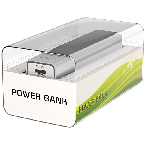 Power Bank Chantal Mit Kristall Box , Promo Effects, silber, Aluminium, 9,40cm x 2,20cm x 2,10cm (Länge x Höhe x Breite), Bild 5