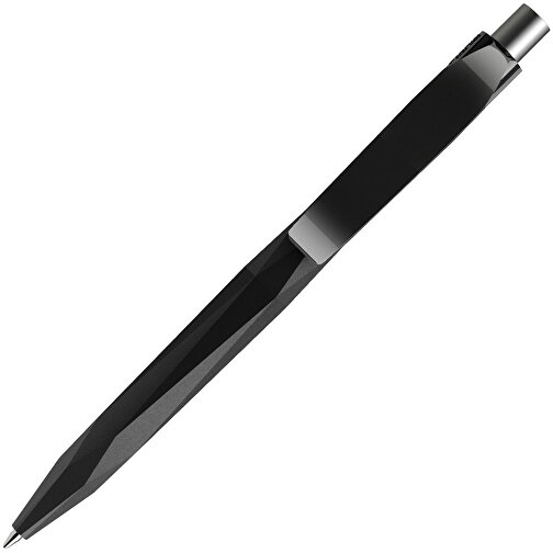 Prodir QS20 PMP Push Kugelschreiber , Prodir, schwarz / silber satiniert, Kunststoff/Metall, 14,10cm x 1,60cm (Länge x Breite), Bild 4