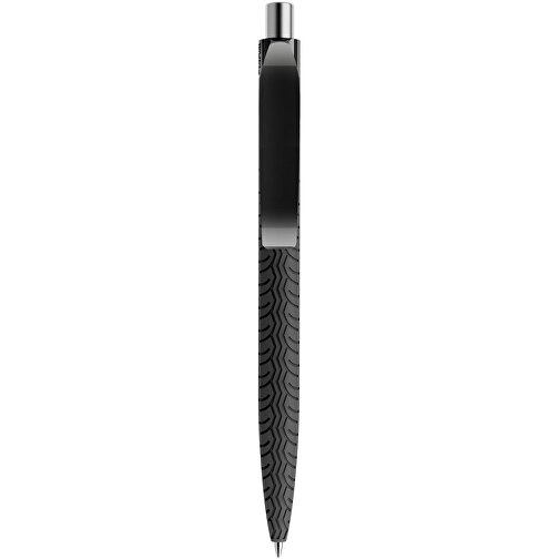 Prodir QS03 PRP Push Kugelschreiber , Prodir, schwarz/silber, Kunststoff/Metall, 14,10cm x 1,60cm (Länge x Breite), Bild 1