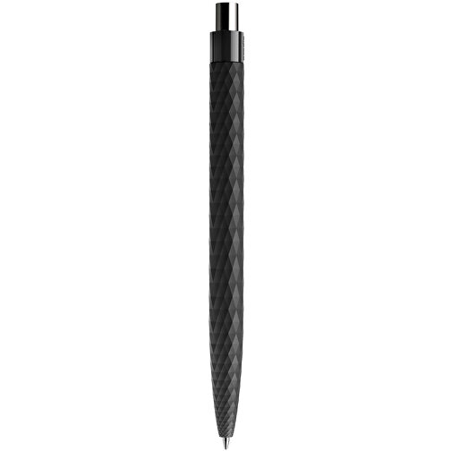 Prodir QS01 PRP Push Kugelschreiber , Prodir, schwarz/silber poliert, Kunststoff/Metall, 14,10cm x 1,60cm (Länge x Breite), Bild 3