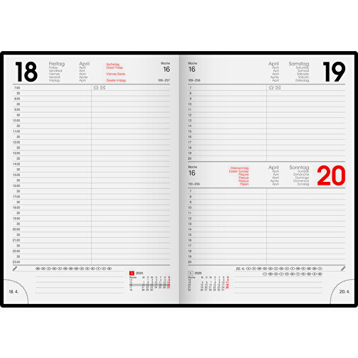 Buchkalender Modell 795 , Brunnen, weinrot, Bucheinbandstoff Miradur, 14,50cm x 2,00cm x 20,60cm (Länge x Höhe x Breite), Bild 1