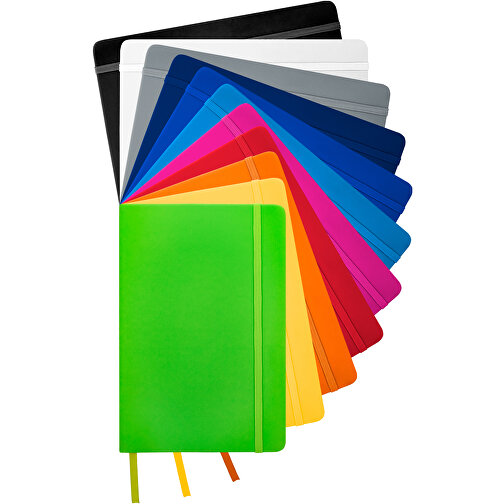 Spectrum A5 Hard Cover Notizbuch , gelb, PU Kunststoff, 21,10cm x 1,20cm x 14,00cm (Länge x Höhe x Breite), Bild 7