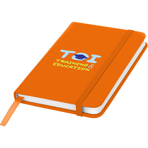 Spectrum A6 Hard Cover Notizbuch , orange, PU Kunststoff, 14,20cm x 1,00cm x 9,00cm (Länge x Höhe x Breite), Bild 5