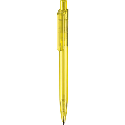 Kugelschreiber INSIDER TRANSPARENT , Ritter-Pen, ananas-gelb, ABS-Kunststoff, 14,00cm (Länge), Bild 1
