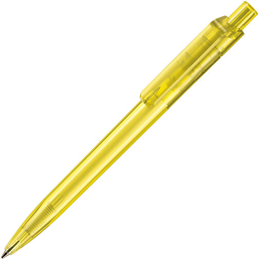 Kugelschreiber INSIDER TRANSPARENT , Ritter-Pen, ananas-gelb, ABS-Kunststoff, 14,00cm (Länge), Bild 2