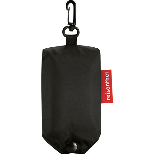 Mini Maxi Shopper Pocket , Reisenthel, schwarz, Obermaterial: hochwertiges recyceltes Polyestergewebe, wasserabweisend, 45,00cm x 7,00cm x 53,50cm (Länge x Höhe x Breite), Bild 2