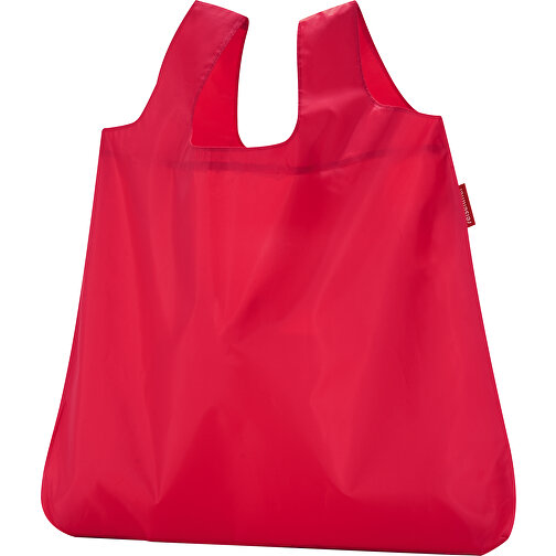 Mini Maxi Shopper Pocket , Reisenthel, rot, Obermaterial: hochwertiges recyceltes Polyestergewebe, wasserabweisend, 45,00cm x 7,00cm x 53,50cm (Länge x Höhe x Breite), Bild 1