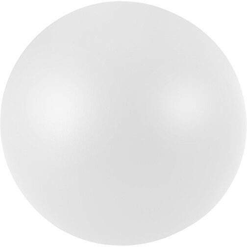 Cool Runder Antistressball , weiß, PU Kunststoffschaum, , Bild 1