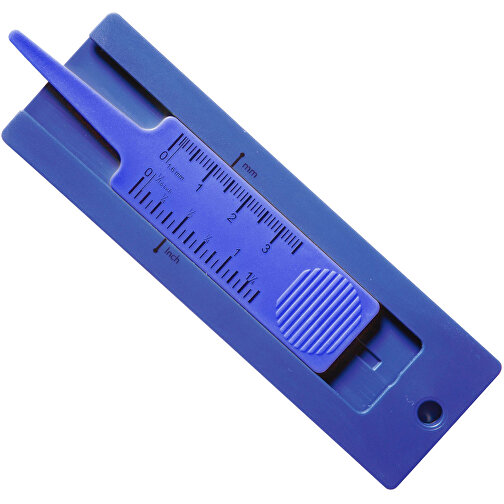 Reifenprofilmesser 'LKW' , standard-blau PP, Kunststoff, 11,00cm x 0,60cm x 3,50cm (Länge x Höhe x Breite), Bild 2