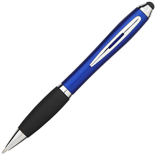 Nash Stylus Kugelschreiber Farbig Mit Schwarzem Griff , royalblau / schwarz, ABS Kunststoff, 13,70cm (Höhe), Bild 2