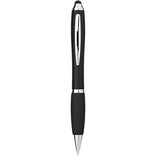 Nash Stylus Kugelschreiber Farbig Mit Schwarzem Griff , schwarz / schwarz, ABS Kunststoff, 13,70cm (Höhe), Bild 3