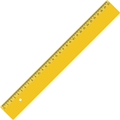 Lineal 30 Cm , gelb, PS, 31,00cm x 0,30cm x 3,80cm (Länge x Höhe x Breite), Bild 1