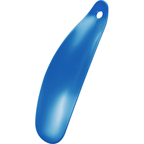Schuhlöffel, Kurz , blau, PS, 13,00cm x 1,40cm x 4,00cm (Länge x Höhe x Breite), Bild 1