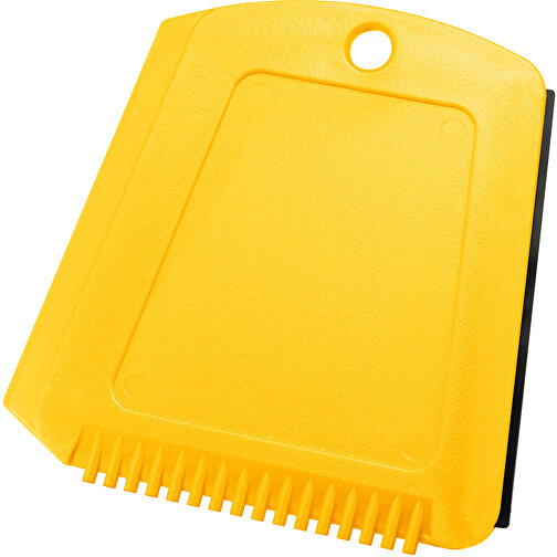 Eiskratzer 'Alpha' , gelb, PS+TPE, 12,00cm x 0,40cm x 12,00cm (Länge x Höhe x Breite), Bild 1