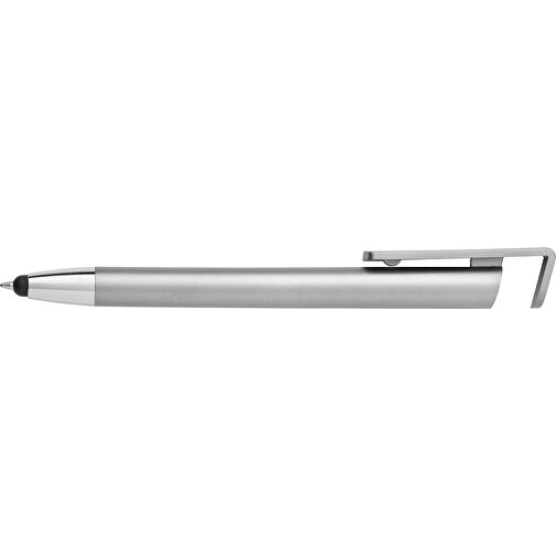 Kugelschreiber Aus ABS-Kunststoff Calvin , silber, ABS, Plastik, , Bild 3
